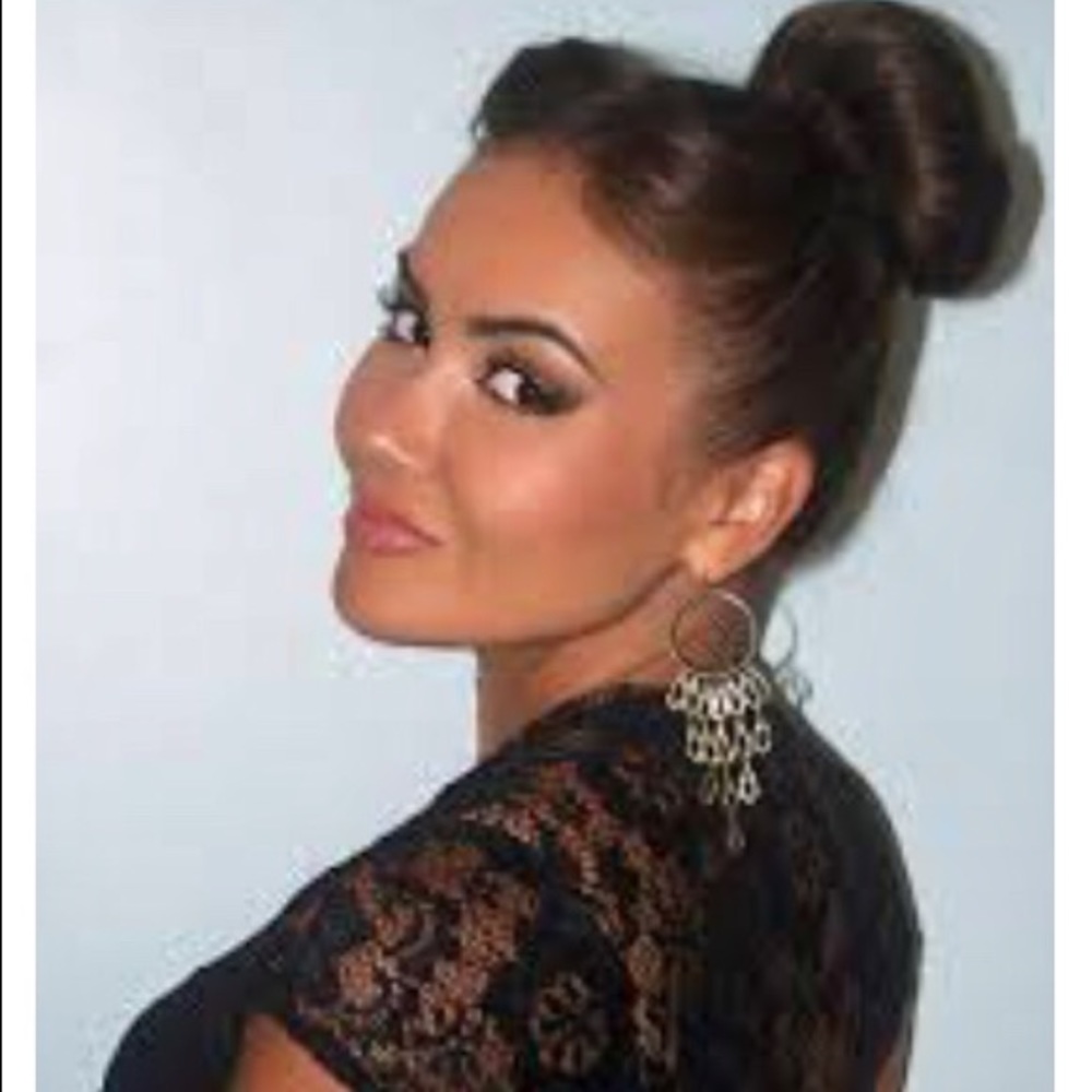 Stella & Dot | Exotically Gorgeous WHITE GOLD Vintage Retired Tigress Ea… - Picture 10 of 11